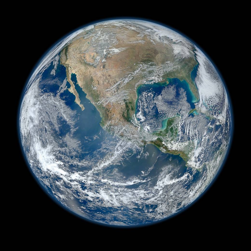 Low Earth Orbit Blue Marble