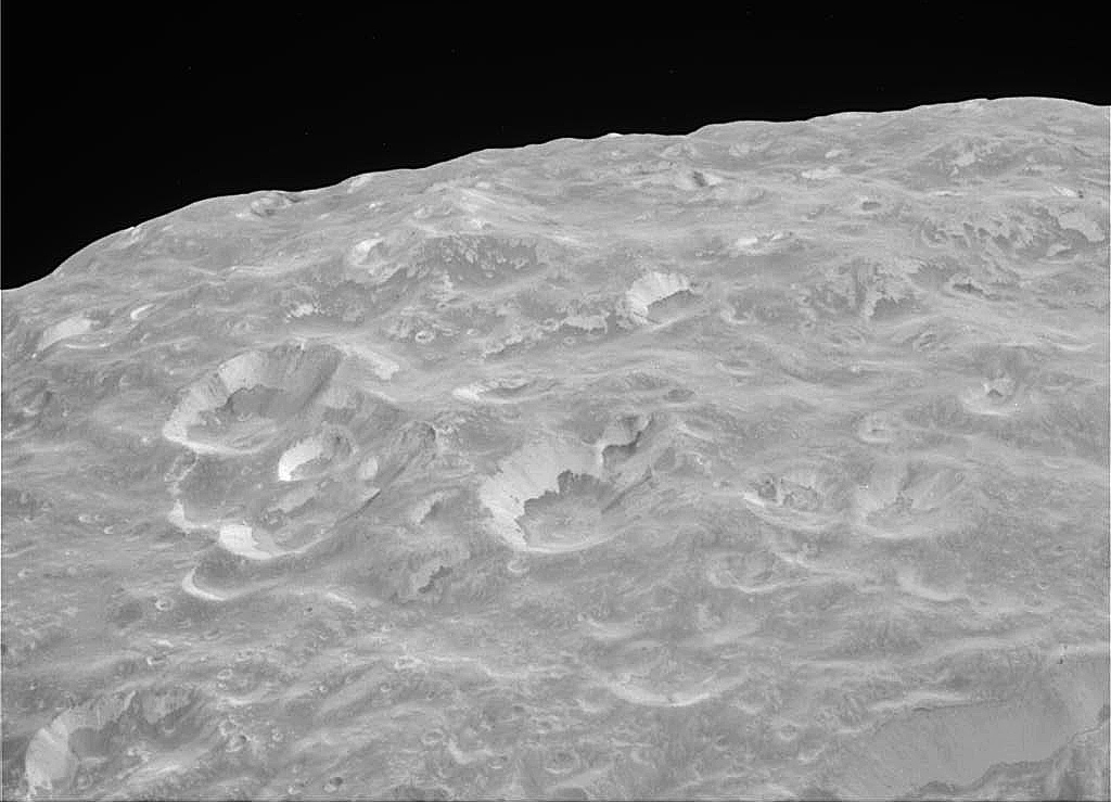 Closeup Of Mimas