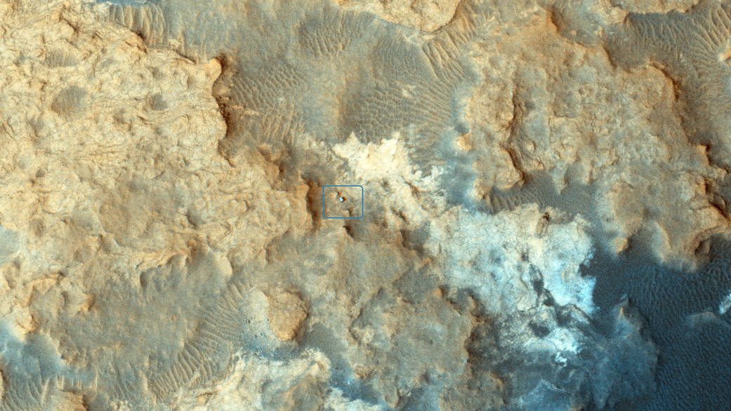 Rover In A Dune Feild