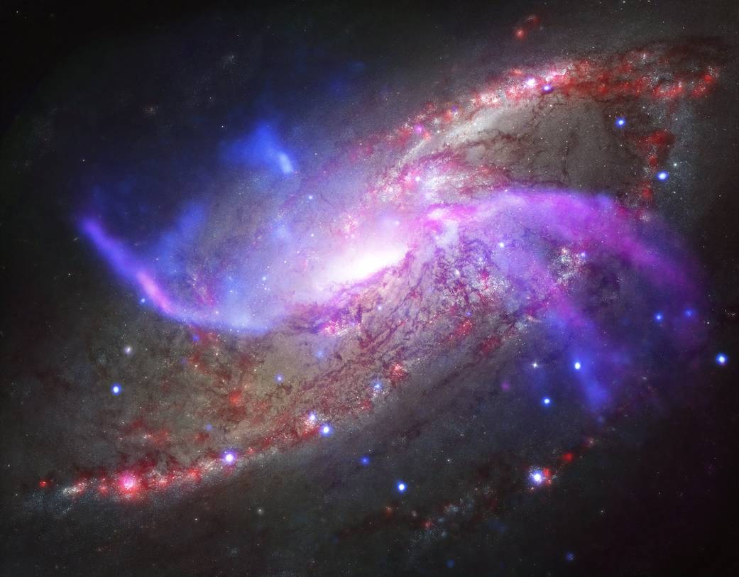 Spiral galaxy NGC 4258