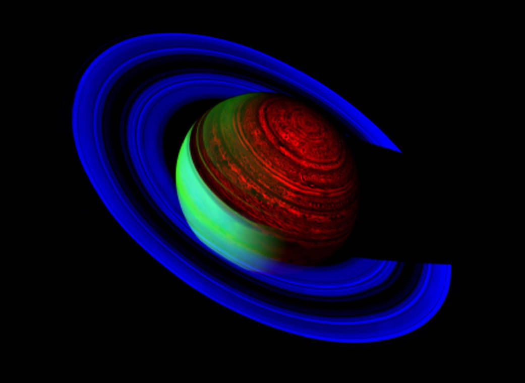 Saturn in False Color