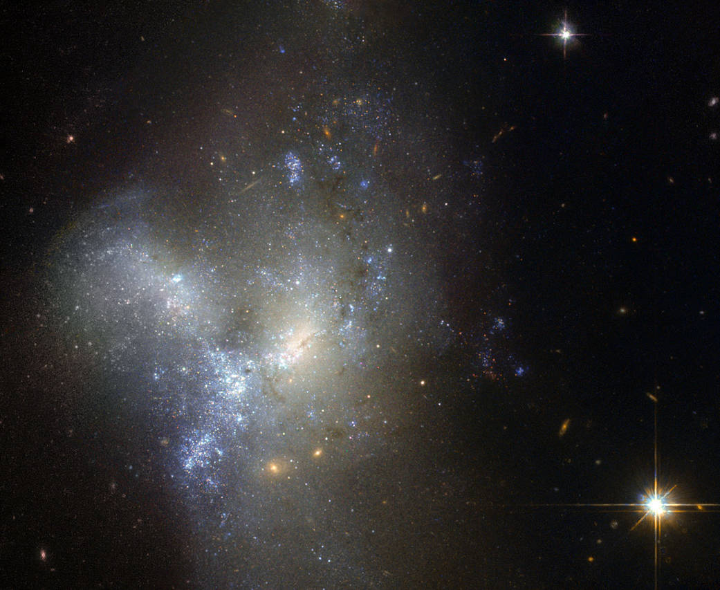 The peculiar NGC 1487