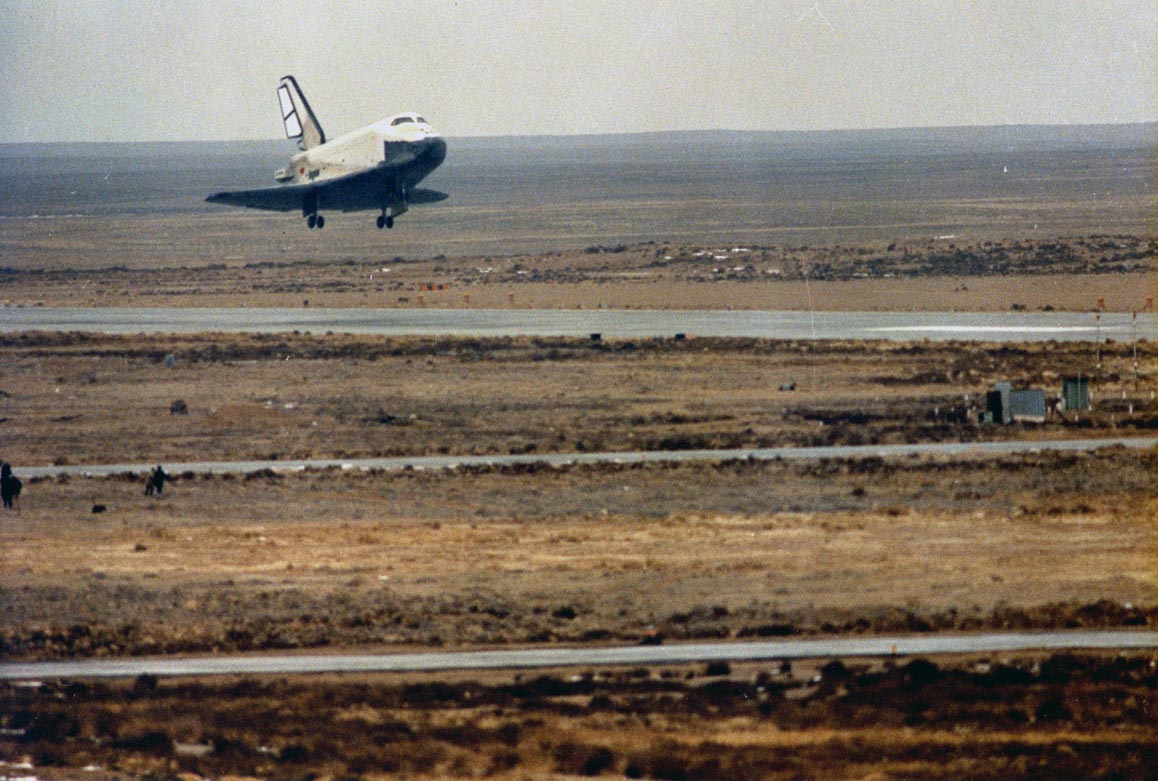 Soviet Buran Shuttle Baikonur Landing