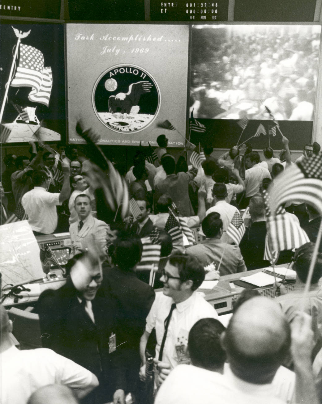 Triumph After Splashdown of Apollo 11 (Image Credit: NASA)