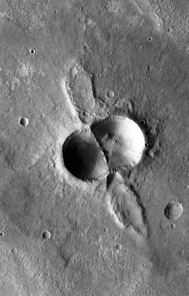 Mars Dual Crater