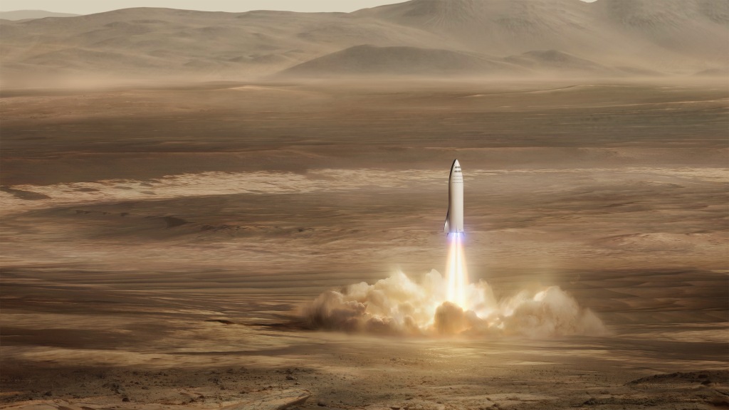 SpaceX Mars Rocket